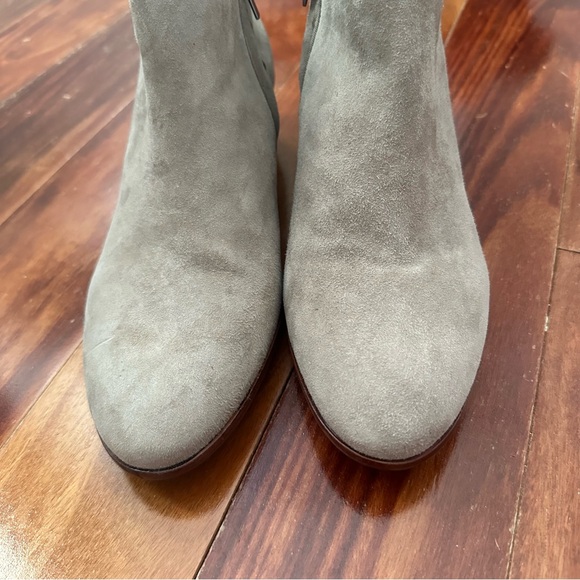 Sam Edelman 'Petty' Taupe Grey Suede Ankle Boots Booties Size 10 - Picture 3 of 16